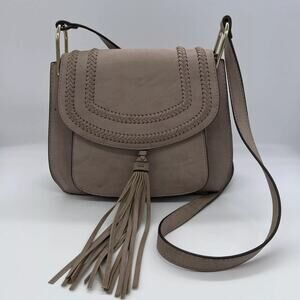 Gray Brown Franco Sarto Crossbody Handbag